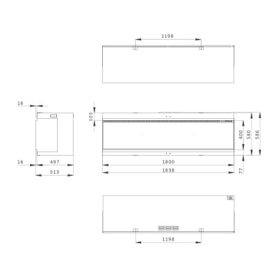 iX18 Front Dimensions